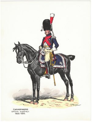 Soldats d'autrefois - CARABINIERS 1805/1810 - Lucien Rousselot - 1er Empire - Napoléon - 6 planches au pochoir