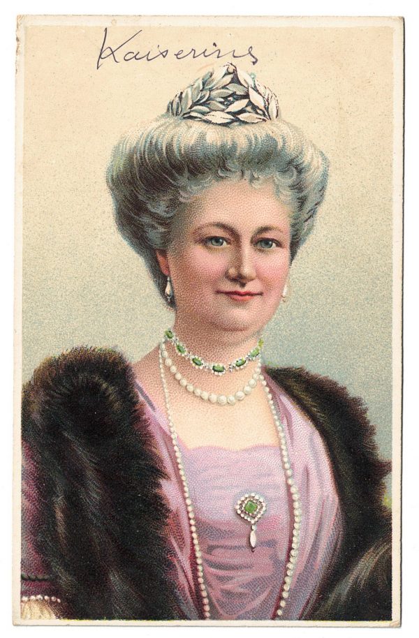 Coll_IE_Ancienne Carte Postale - Kaiserine - Guerre 14/18 - Chromolithographie - Portrait - Augusta-Victoria de Schleswig-Holstein-Sonderbourg-Augustenbourg