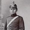 IE-CDV Soldat Allemand - Armée Artillerie - Strasbourg - Sabre - Pickelhaube - Casque à pointe - XIX - Uniforme