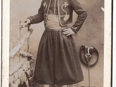 IE-CDV Soldat Français - Armée -Sétif - Baïonnette - Zouaves - XIX - Uniforme - Algérie - J.Bonnet