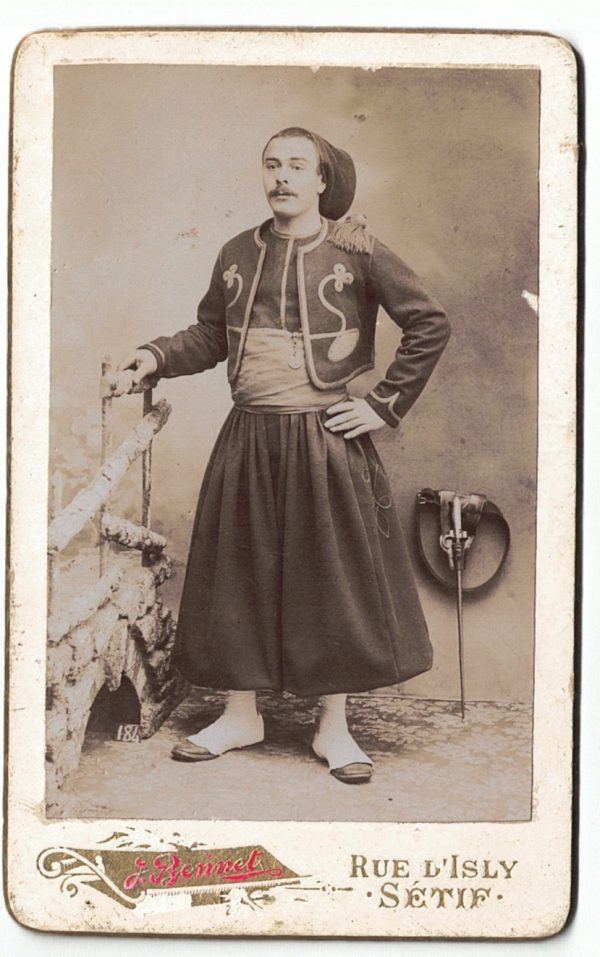 IE-CDV Soldat Français - Armée -Sétif - Baïonnette - Zouaves - XIX - Uniforme - Algérie - J.Bonnet