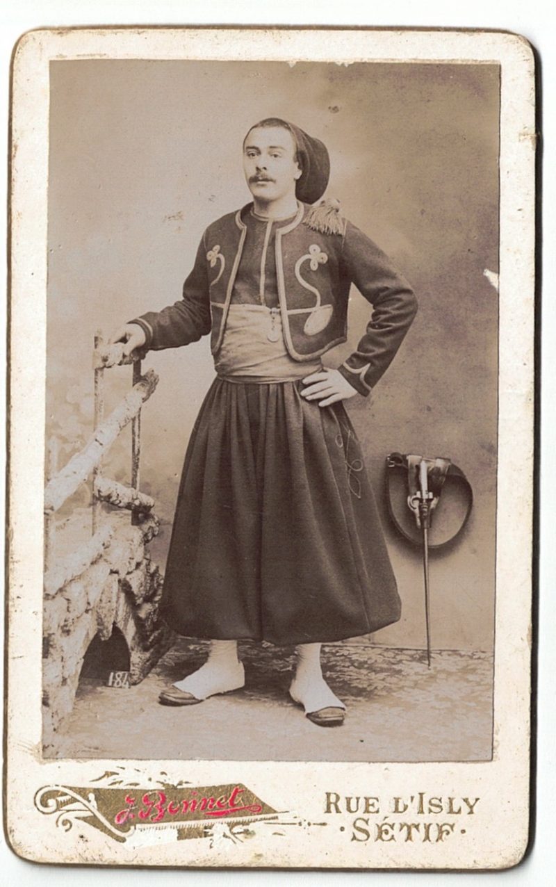 IE-CDV Soldat Français - Armée -Sétif - Baïonnette - Zouaves - XIX - Uniforme - Algérie - J.Bonnet