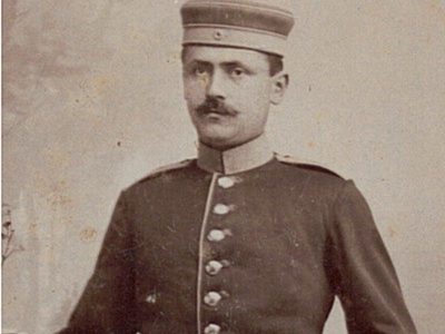 IE-CDV Soldat Allemand - Armée - Karlsruhe - Sabre - Pickelhaube - Casque à pointe - XIX - Uniforme - Dragons