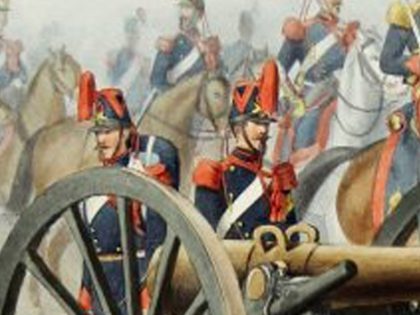 Auguste de Moltzheim. L’artillerie Française. Fabuleuses lithographies de cet historique militaire.
