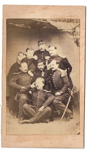 CDV Soldat Français - Armée Infanterie - Uniforme - Second Empire - Campement - 5ème Régiment de ligne - Vue de Garnison