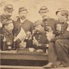 CDV Soldat Français - Armée Infanterie - Uniforme - Second Empire - Campement - 5ème Régiment de ligne - Jeu de cartes