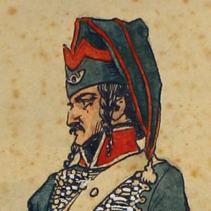 Gravure Regiment de la Garde du Corps Badois 1er Empire Tanconville