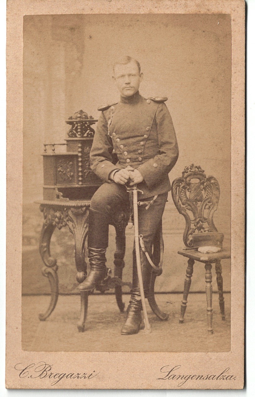 CDV Photographie – Lancier – Uhlan – Thüringisches Ulanen-Regiment Nr. 6 – Uniforme – Lagensalza – Photo Atelier C.Bregazzi